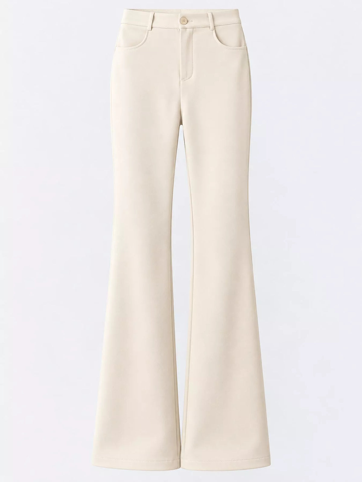 Full Size High-Waisted Slim-Fit Straight-Leg Pants Plus Size