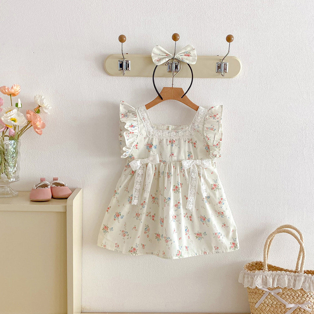 Summer Short-sleeved Sweet Hip-covering Top For Girls