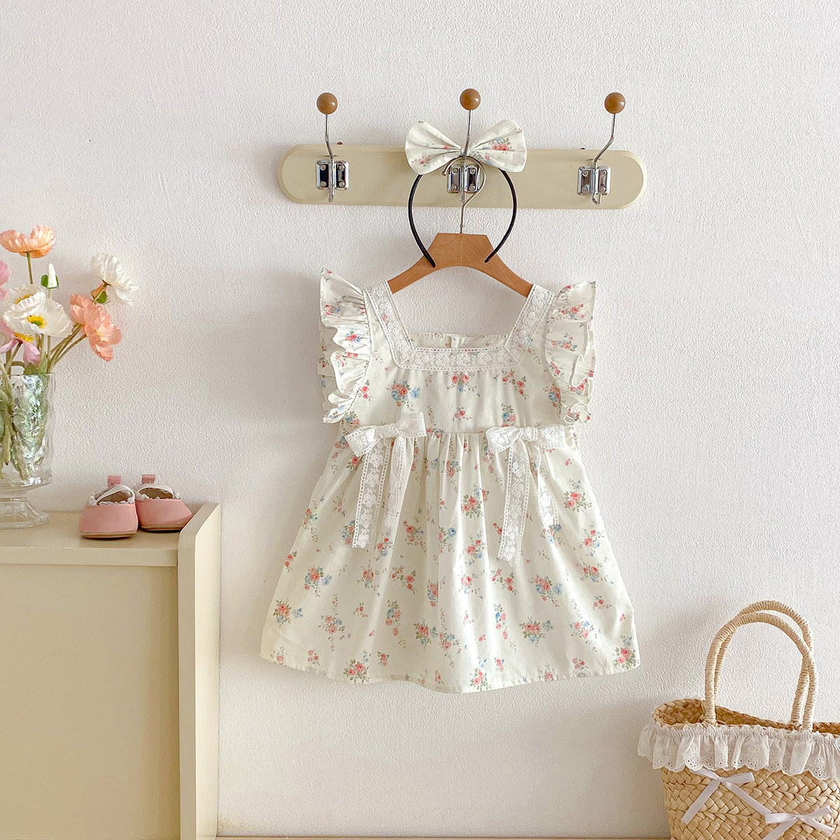 Summer Short-sleeved Sweet Hip-covering Top For Girls