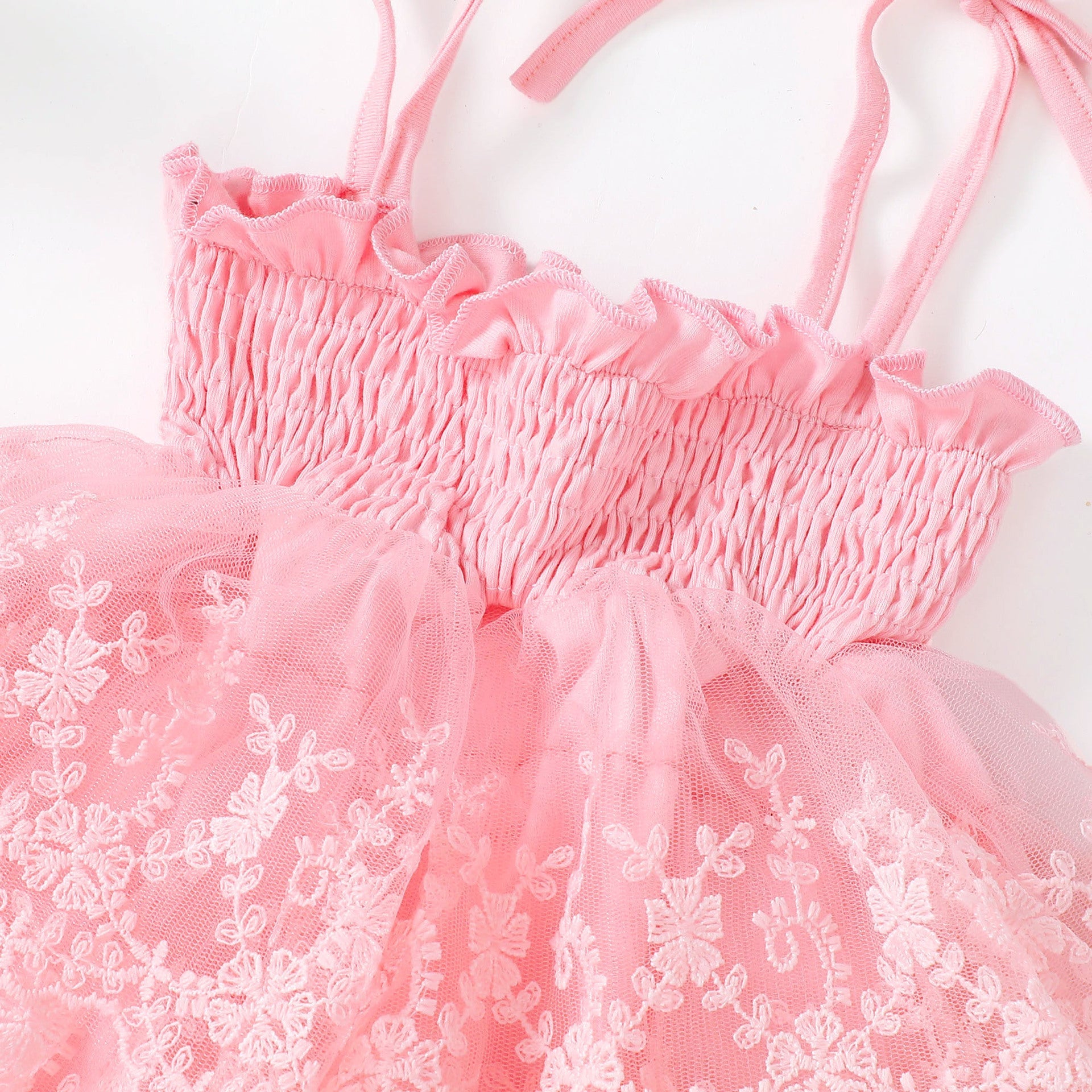 Children's Stitching Lace Yarn Princess Dress
