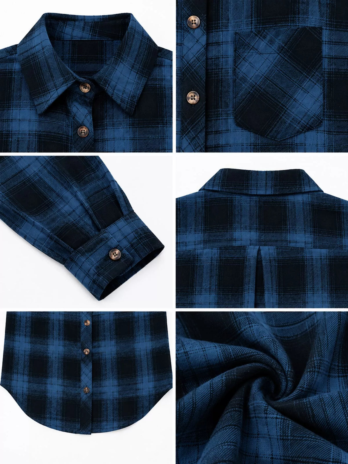 Plaid Button-Down Oversized Shirt