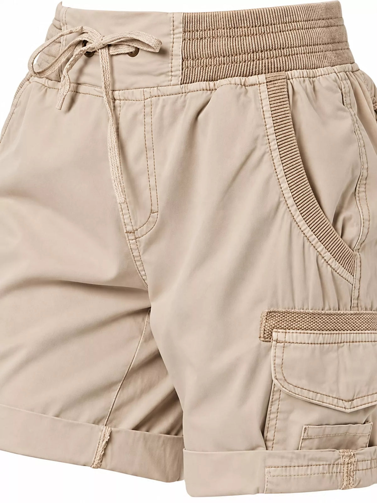 Full Size Drawstring Cargo Shorts Plus Size