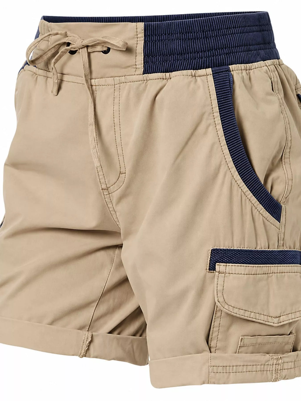 Full Size Drawstring Cargo Shorts Plus Size