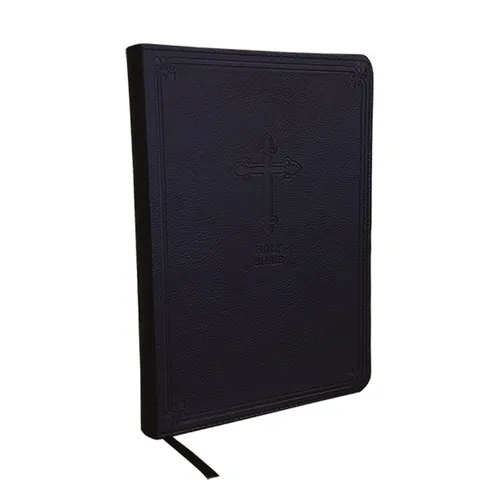 Kjv, Value Thinline Bible, Large Print, Leathersoft, Black, Red Letter Edition, Comfort Print - Imitation Leather