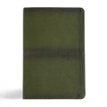 CSB Men's Daily Bible, Olive Leathertouch, Indexed - Imitation Leather