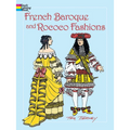 French Baroque and Rococo Fashions Coloring Book - Paperback