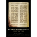 Williams' Hebrew Syntax, Third Edition - Paperback