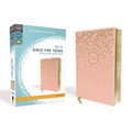 Niv, Bible for Teens, Thinline Edition, Leathersoft, Pink, Red Letter Edition, Comfort Print - Imitation Leather