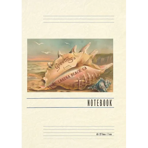 Vintage Lined Notebook Greetings from Laguna Beach - Paperback