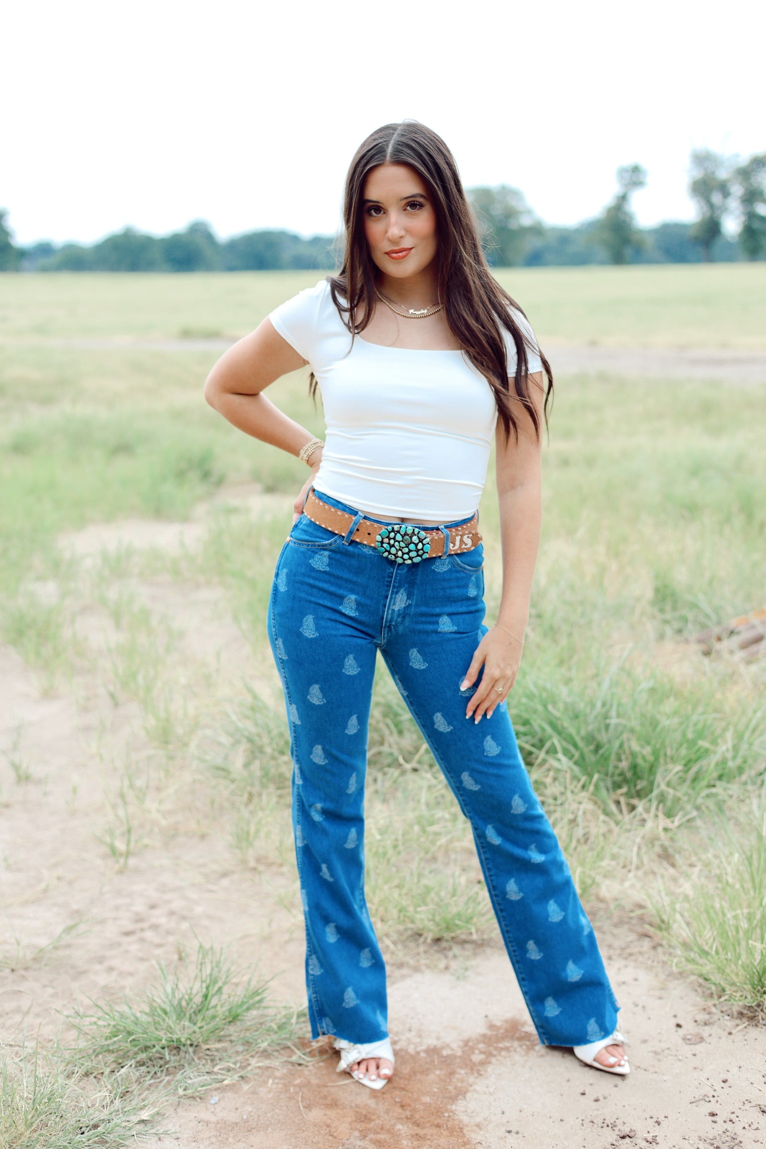 The Wrangler Westward Paisley Bootcut Jeans