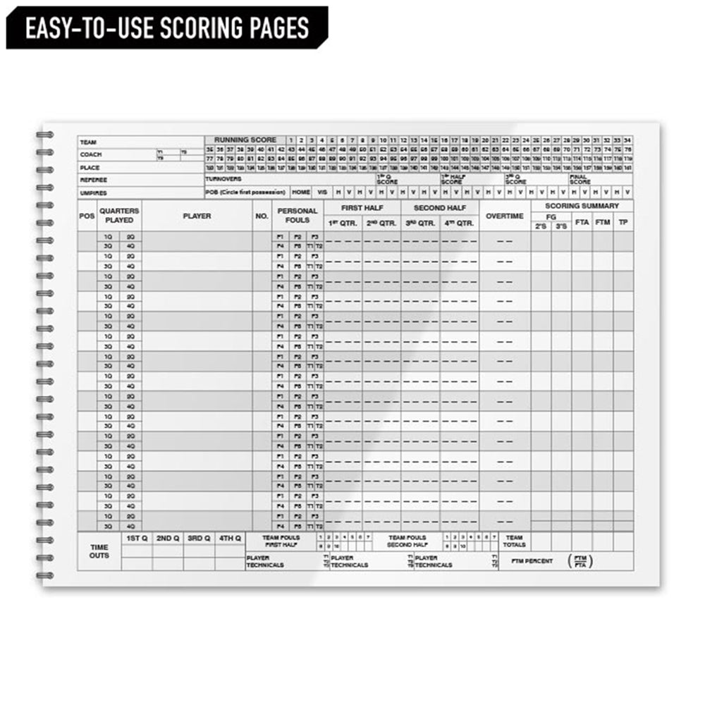 CHAMPRO BASKETBALL SCORE BOOK