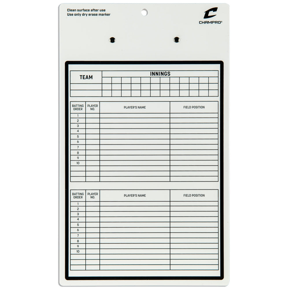 CHAMPRO BASEBALL AND SOFTBALL COACHES BOARD