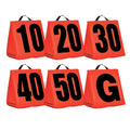 CHAMPRO SOLID WEIGHTED FOOTBALL YARD MARKERS