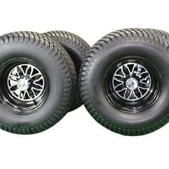 22x11.00-10 Turf tire with 10x7 Fusion Wheels for Golf Cart (Qty: 1)