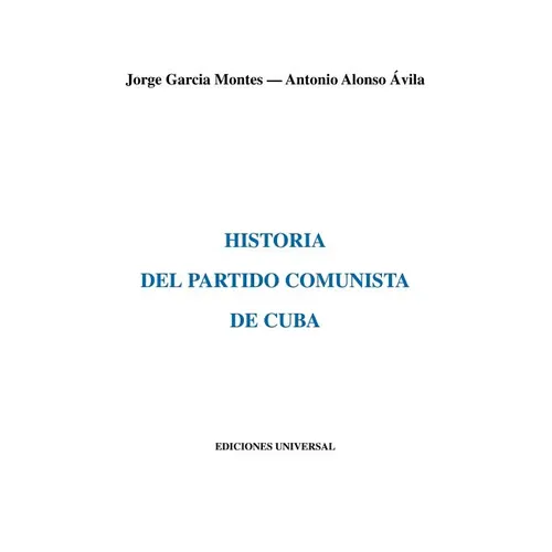 Historia del Partido Comunista de Cuba - Paperback