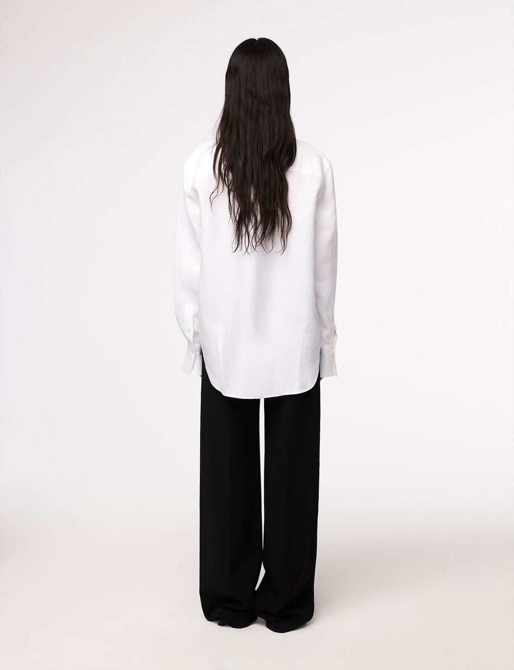 Linen Oversized Men's Shirt | White