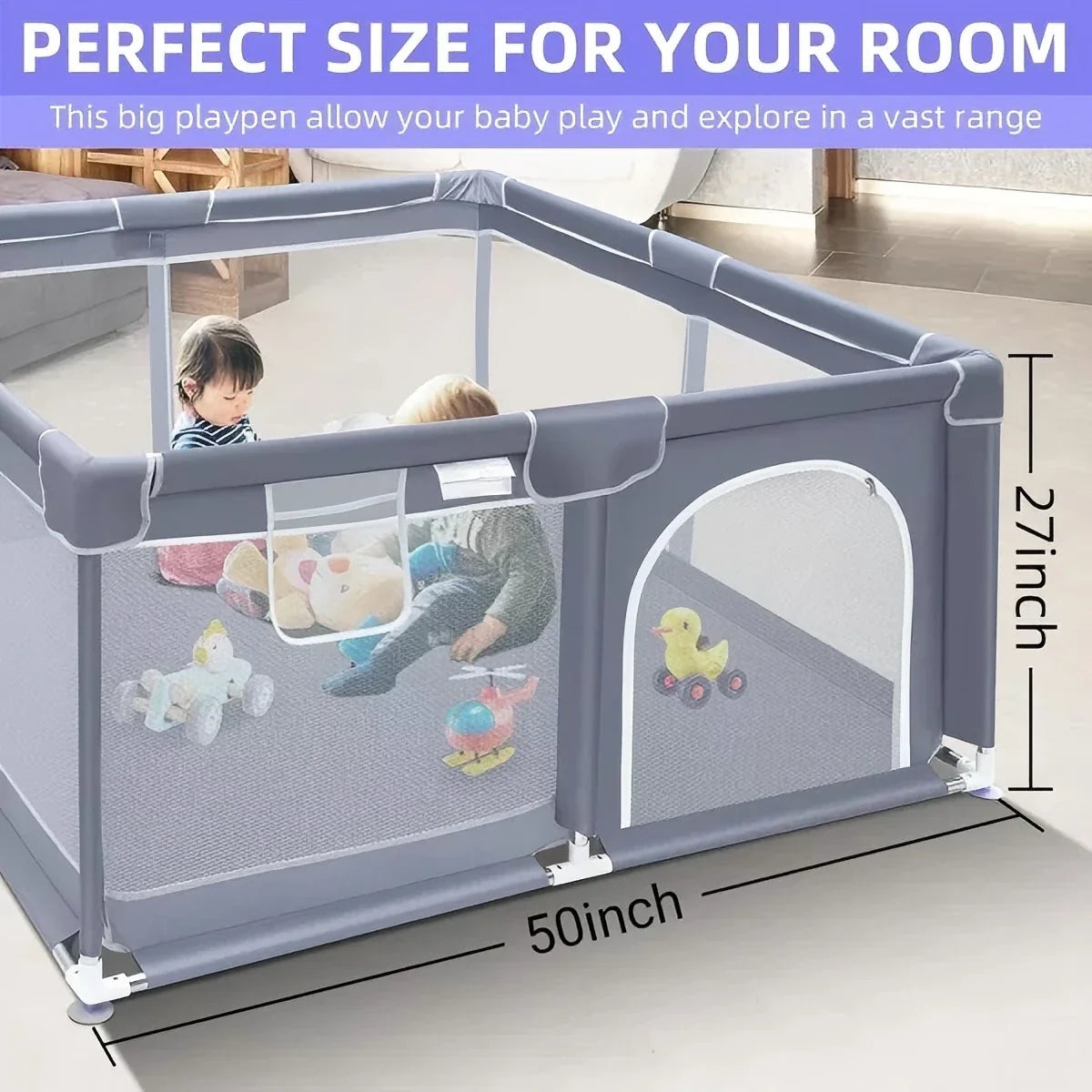 Baby Playpen 360 Degree Mesh for Indoor and Outdoor Use