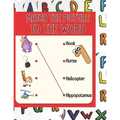 Match the picture: Using a line to match the image to the word that corresponds to it. A visual book that will help your children to know - Paperback