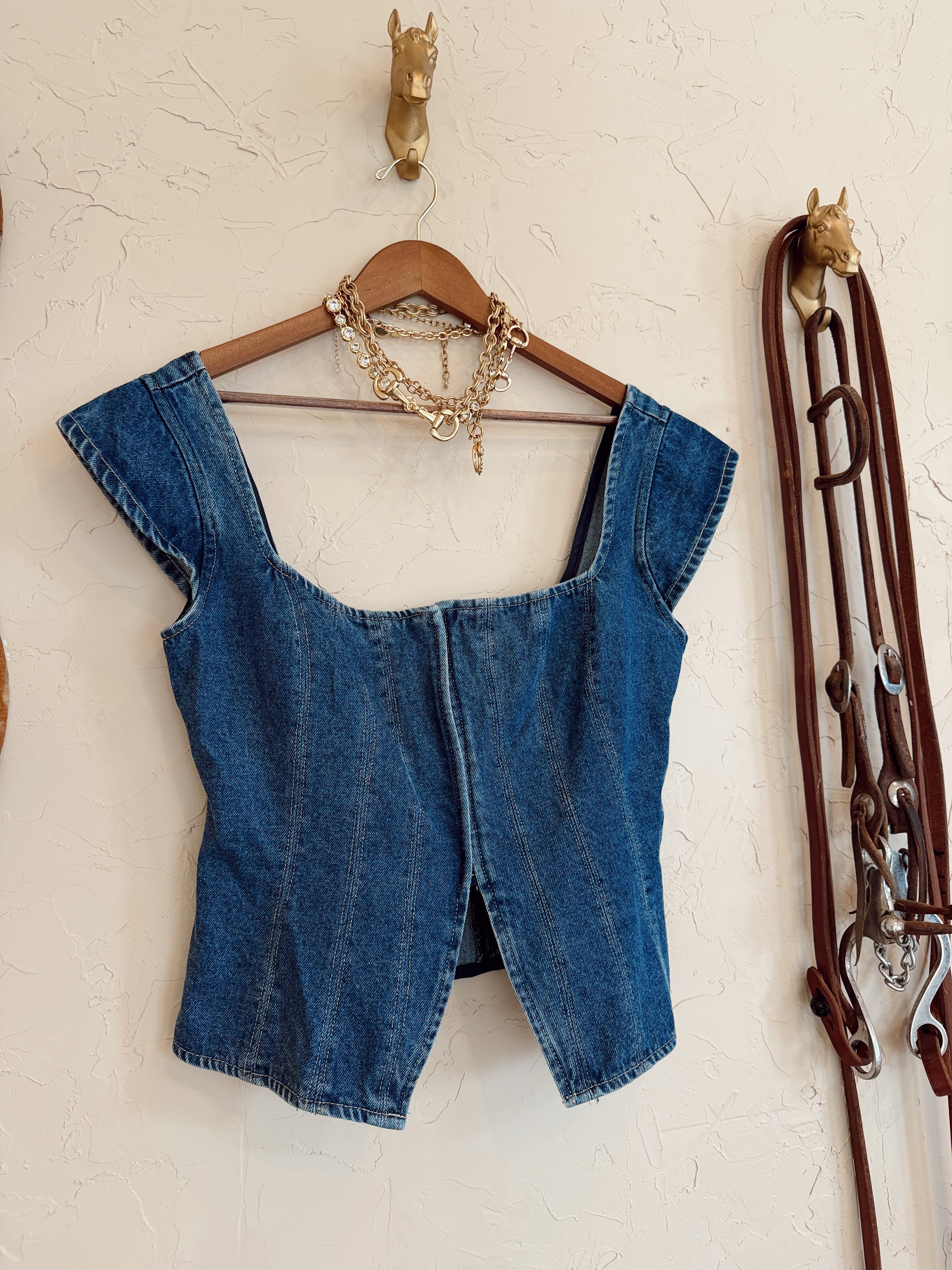 The Dunmore Denim Top