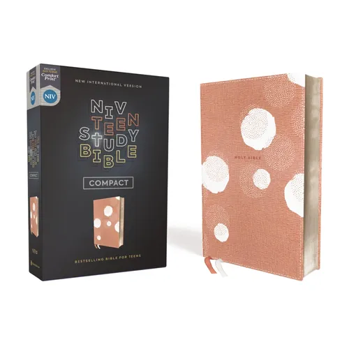 Niv, Teen Study Bible (for Life Issues You Face Every Day), Compact, Leathersoft, Peach, Comfort Print - Imitation Leather