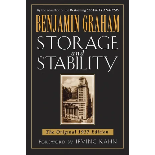 Storage and Stability: The Original 1937 Edition - Paperback