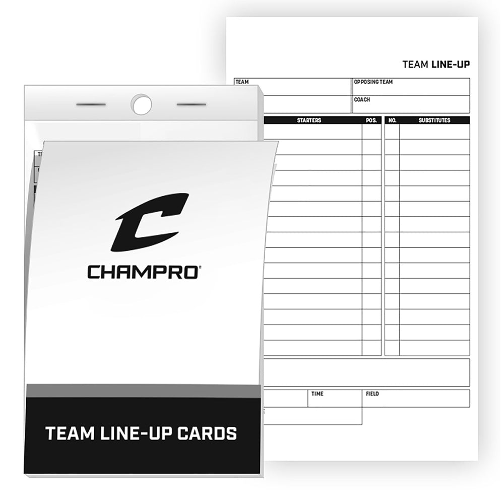 CHAMPRO BASEBALL LINE-UP CARDS