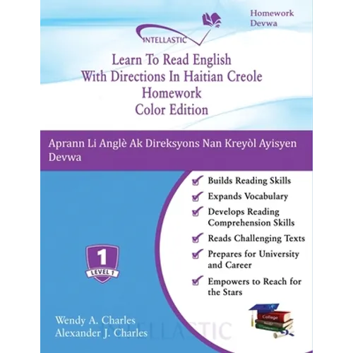 Learn To Read English With Directions In Haitian Creole Homework: Color Edition - Paperback