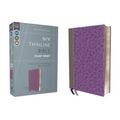 NIV, Thinline Bible, Giant Print, Imitation Leather, Gray/Purple, Red Letter Edition - Imitation Leather