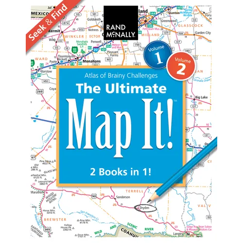 Rand McNally: The Ultimate Map It!(tm) Seek & Find Atlas of Brainy Challenges - Mass Market Paperbound