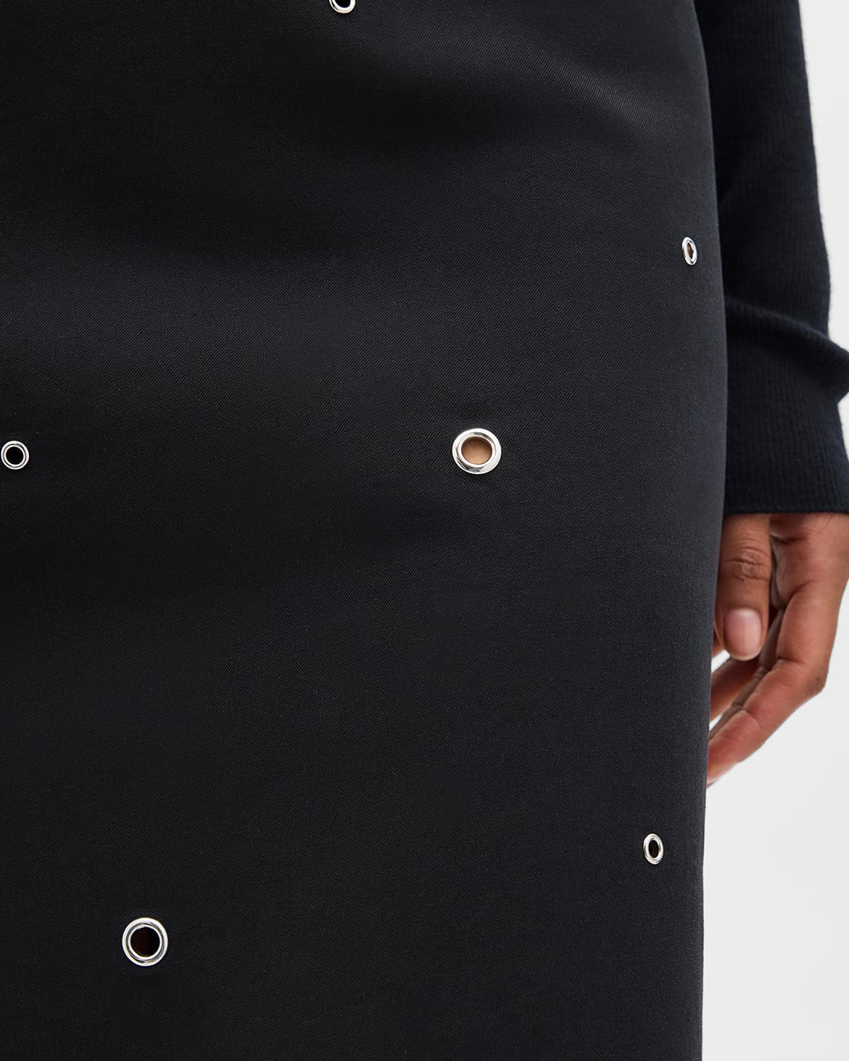 Eyelet Skirt | Black