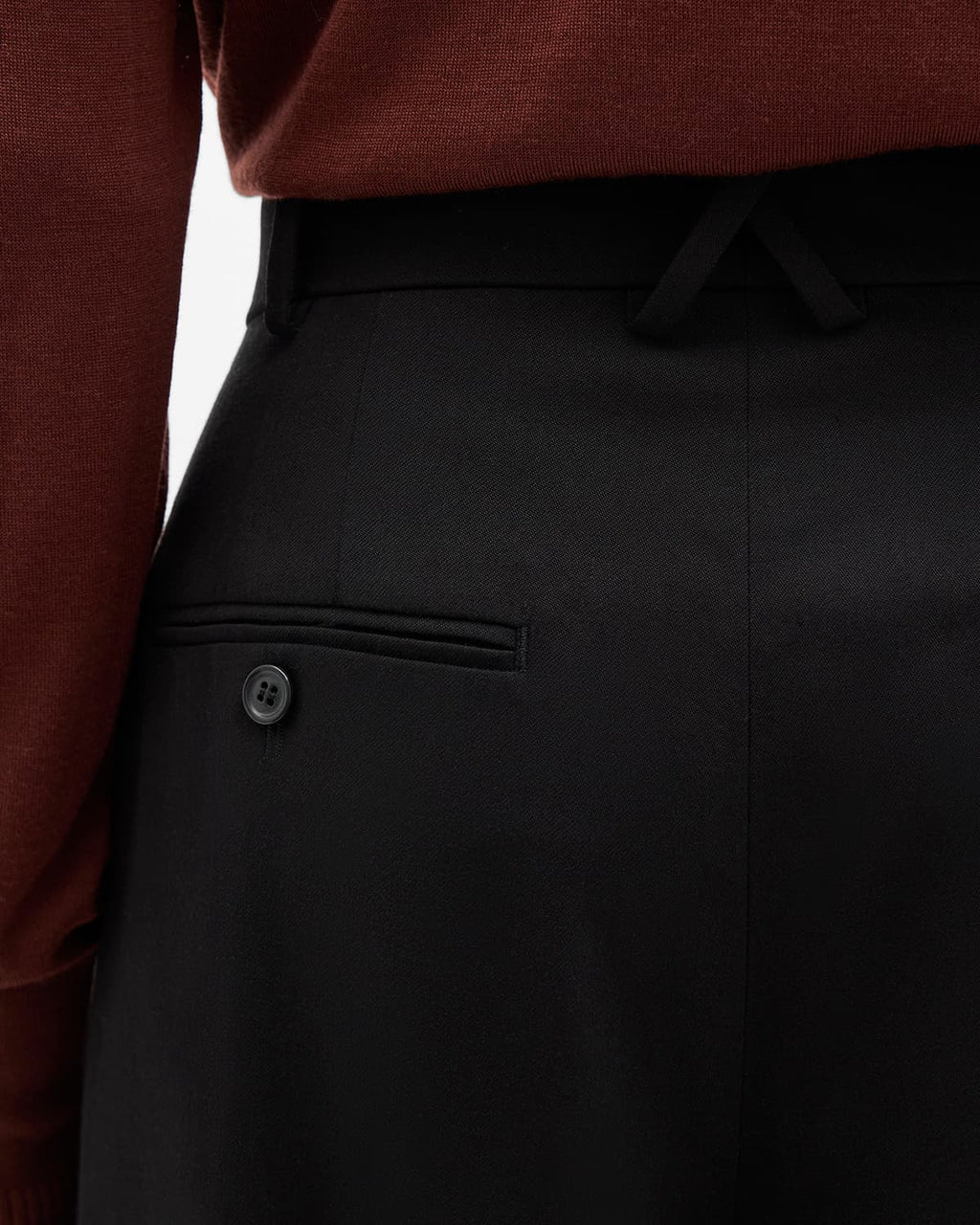 Cropped Tapered Trouser | Black