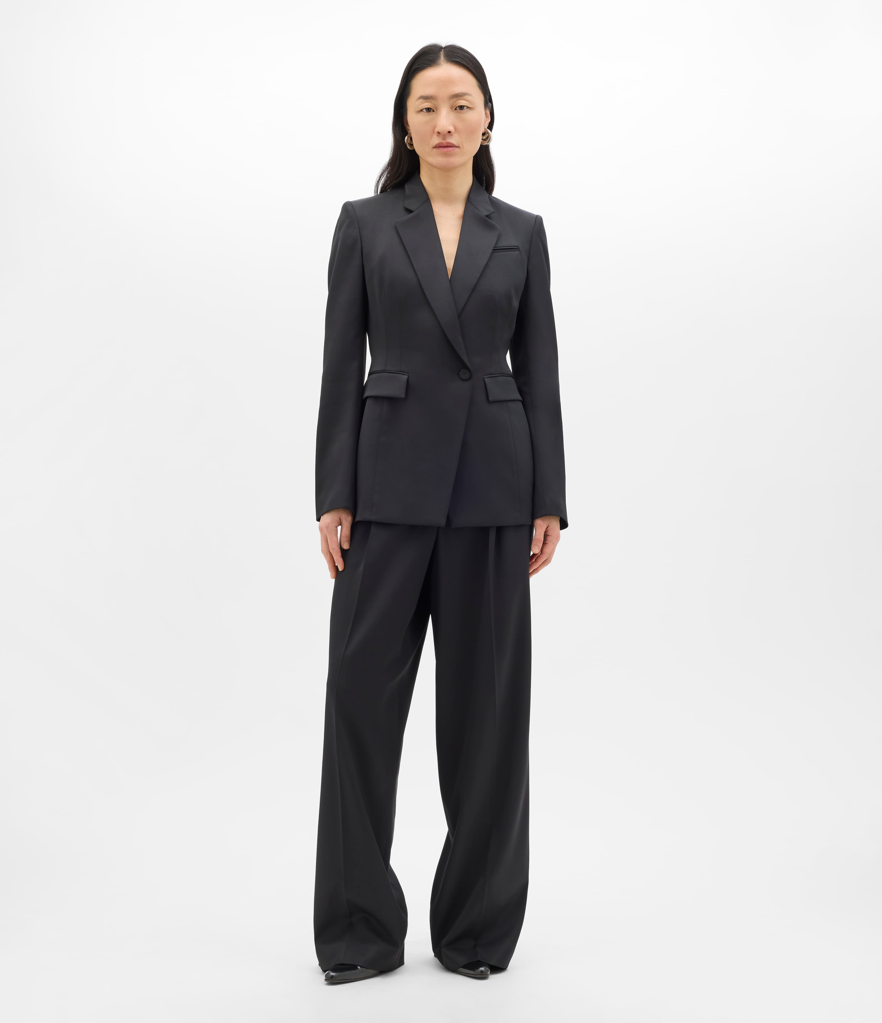 Seamed Waist Jacket | Black