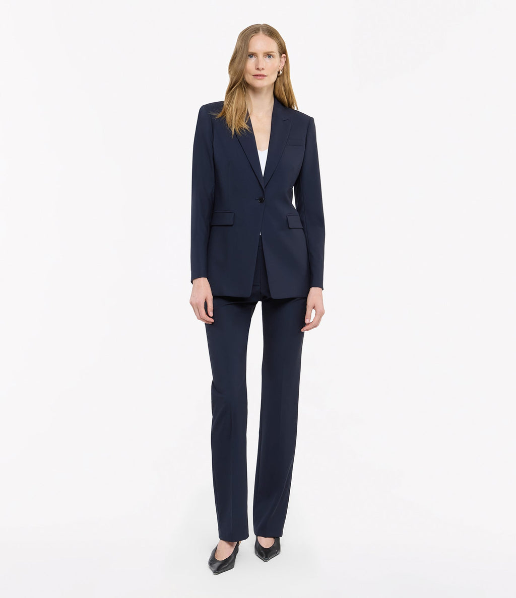Single Button Jacket | Navy