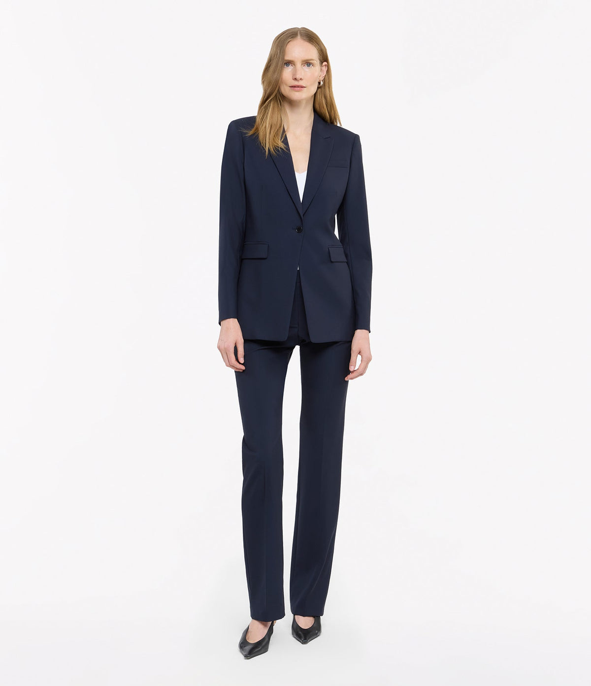 Single Button Jacket | Navy