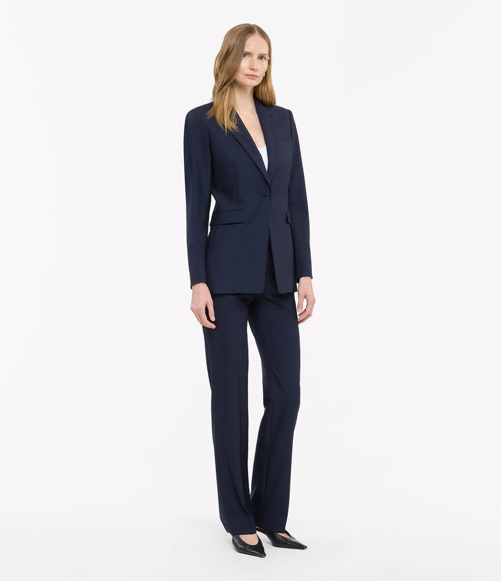 Single Button Jacket | Navy