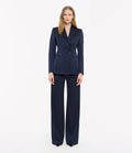 Seamed Waist Jacket | Navy