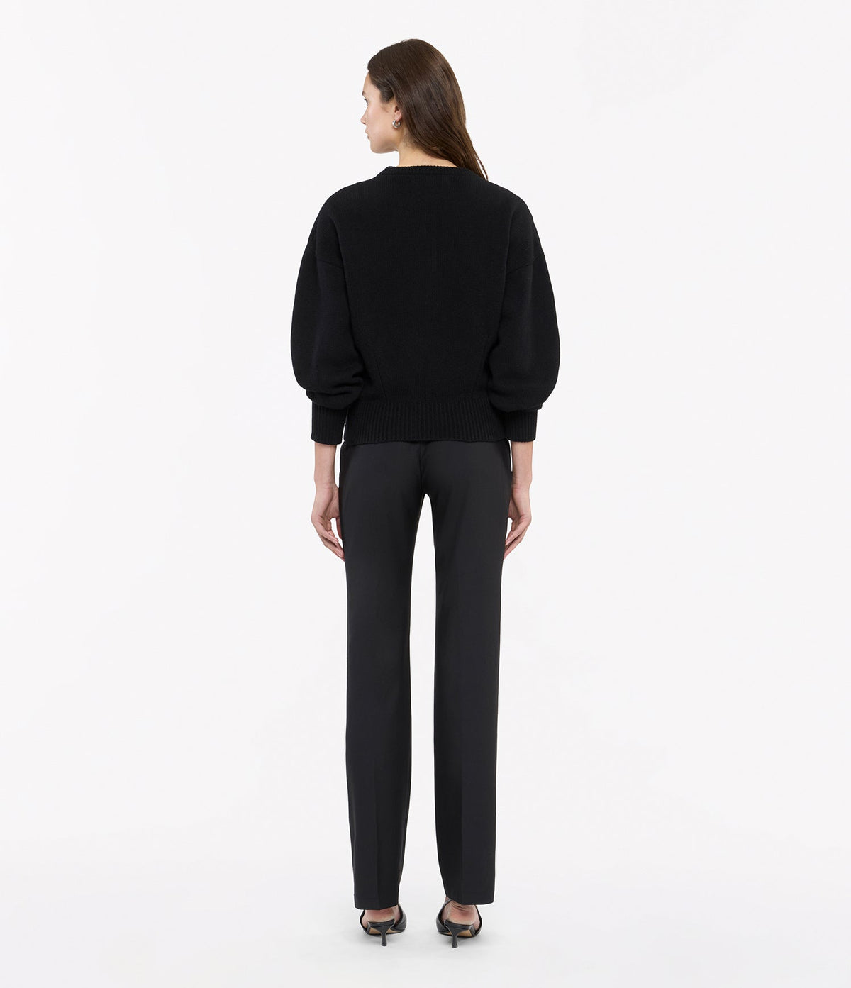 Cashmere Knit Sweatshirt | Black