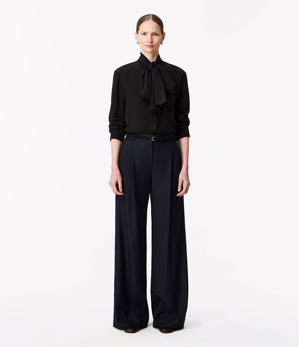Signature Bow Blouse | Black