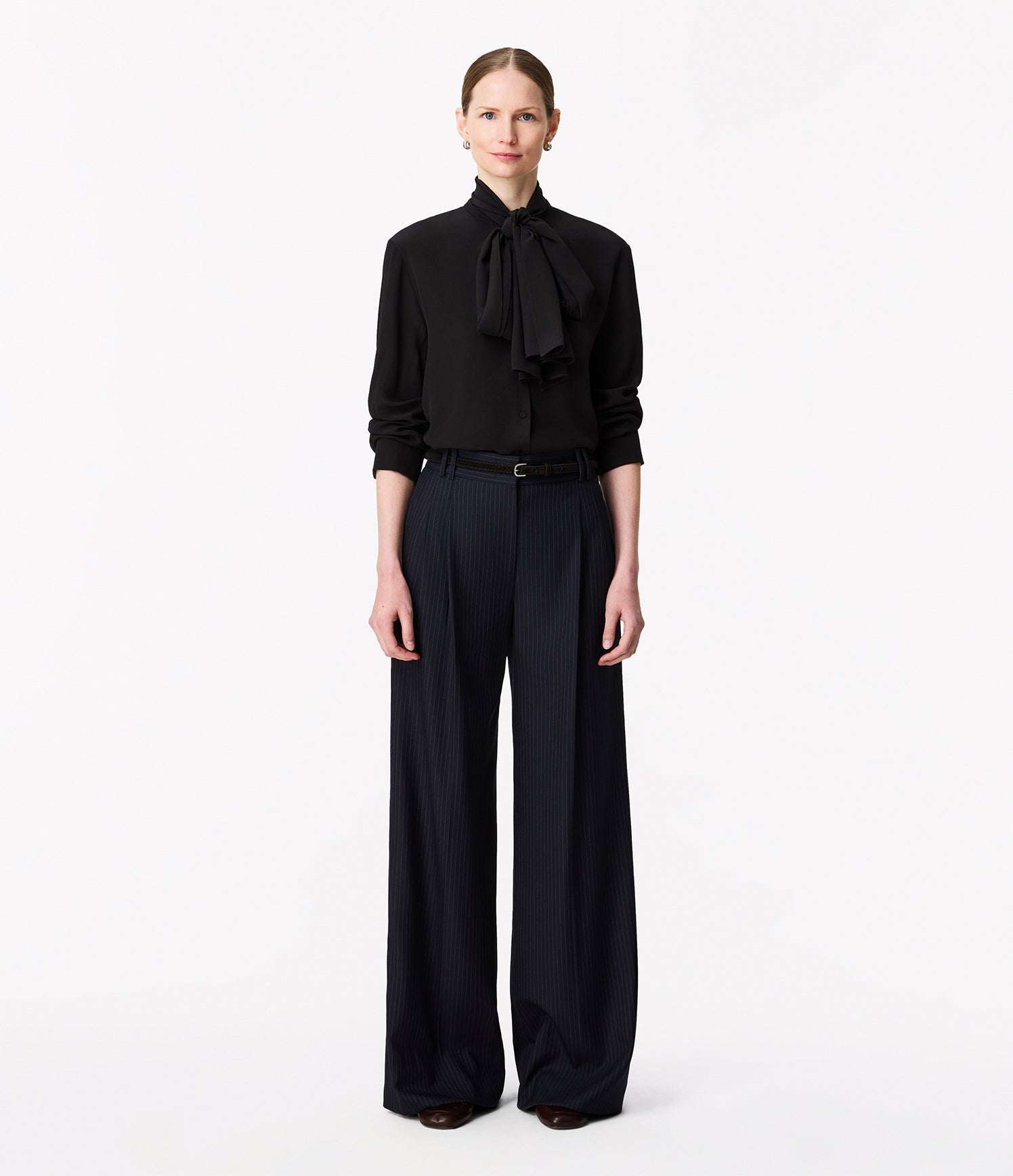 Signature Bow Blouse | Black