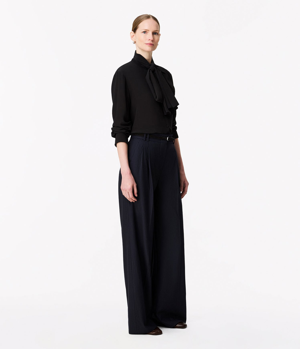 Signature Bow Blouse | Black