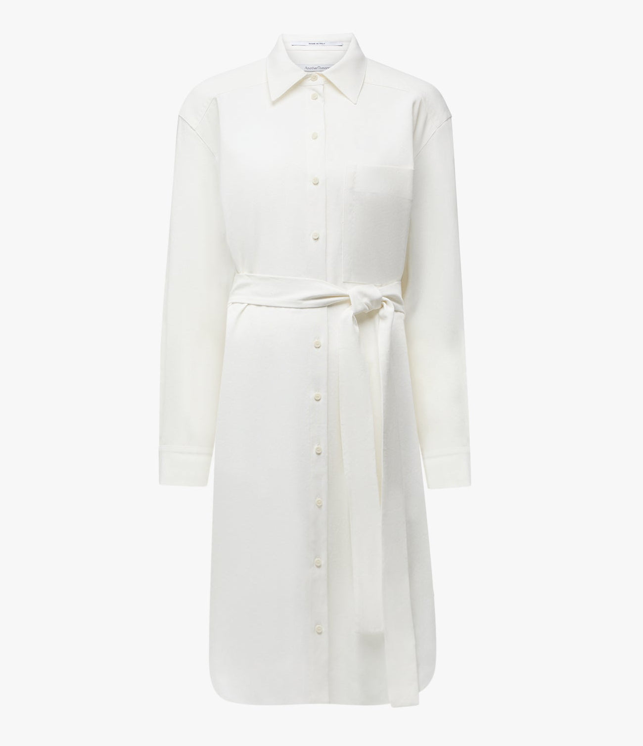 Pleat Back Shirt Dress | Off White