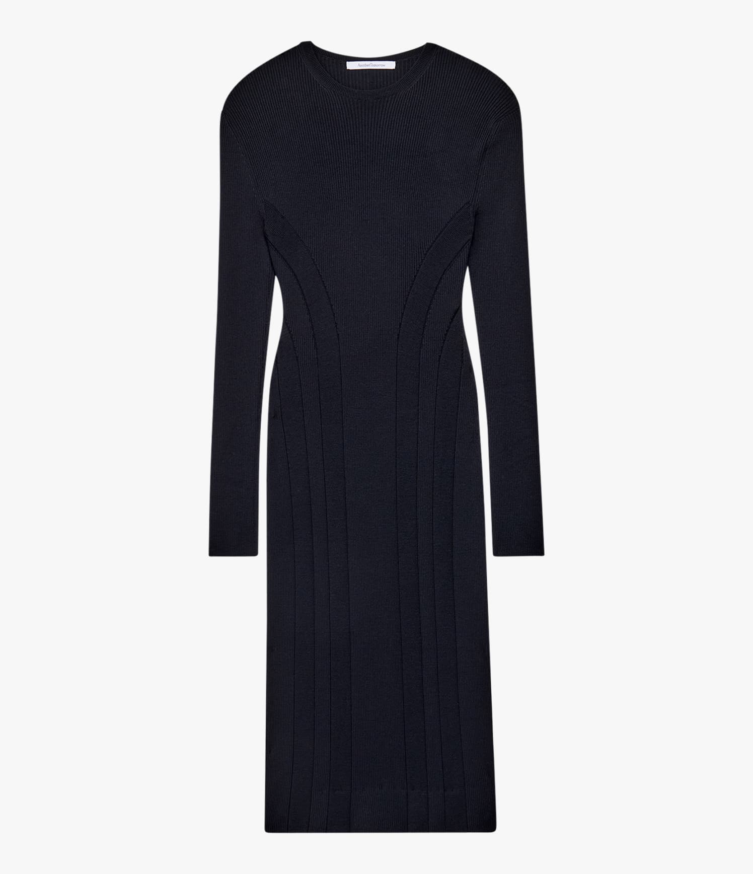 Rib Knit Dress | Black