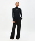 Rib Knit Turtleneck | Black