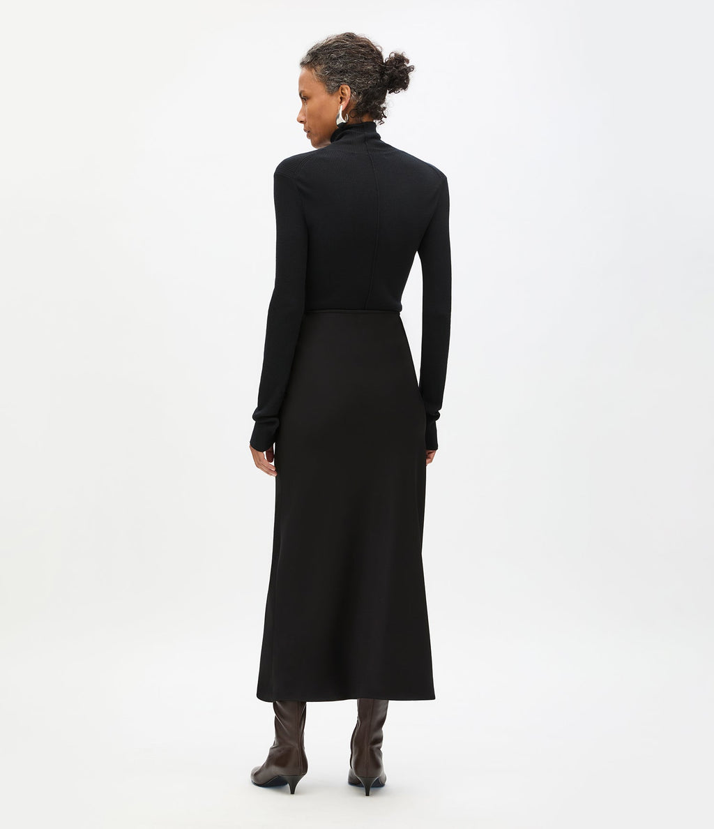Satin Skirt | Black