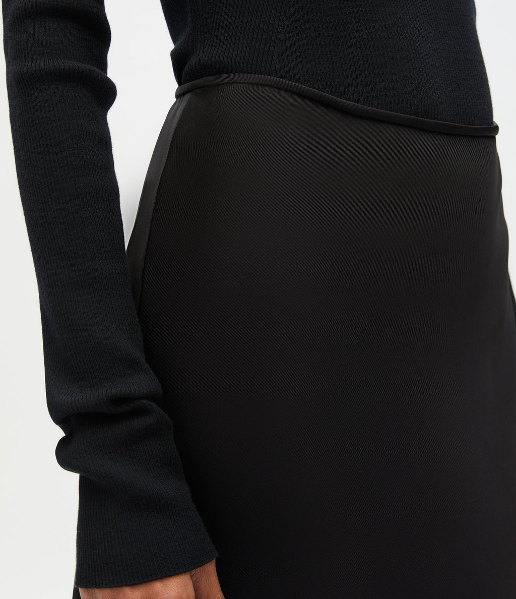 Satin Skirt | Black