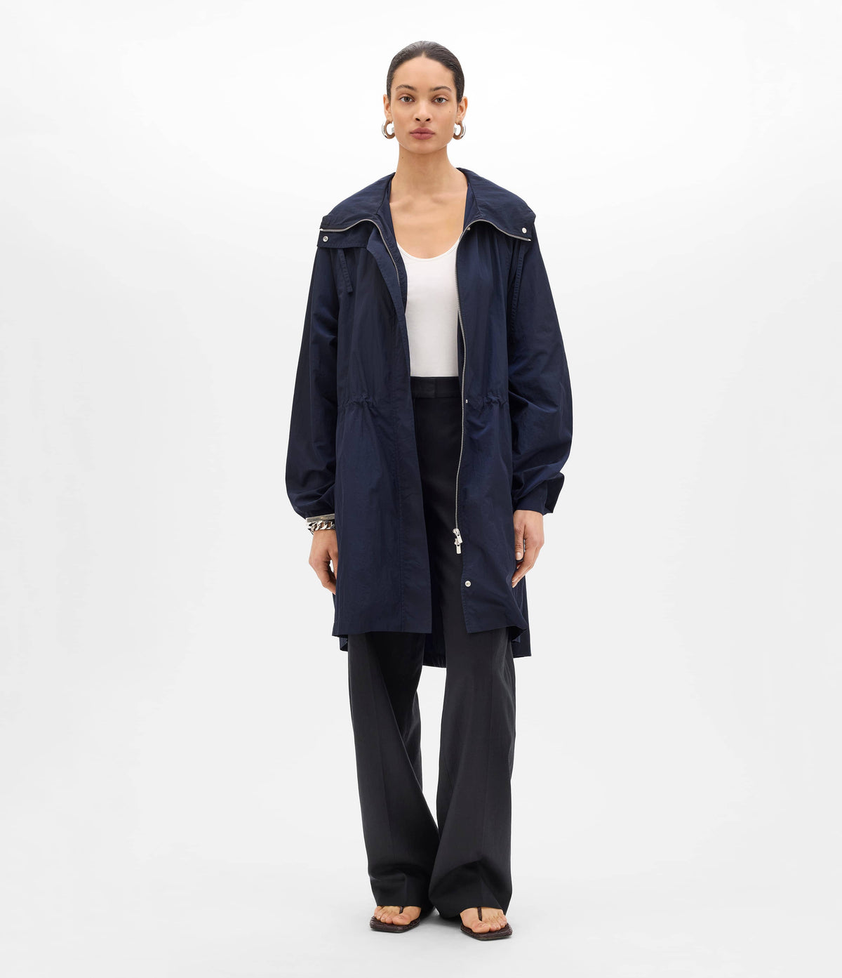 Recycled Nylon Anorak | Navy