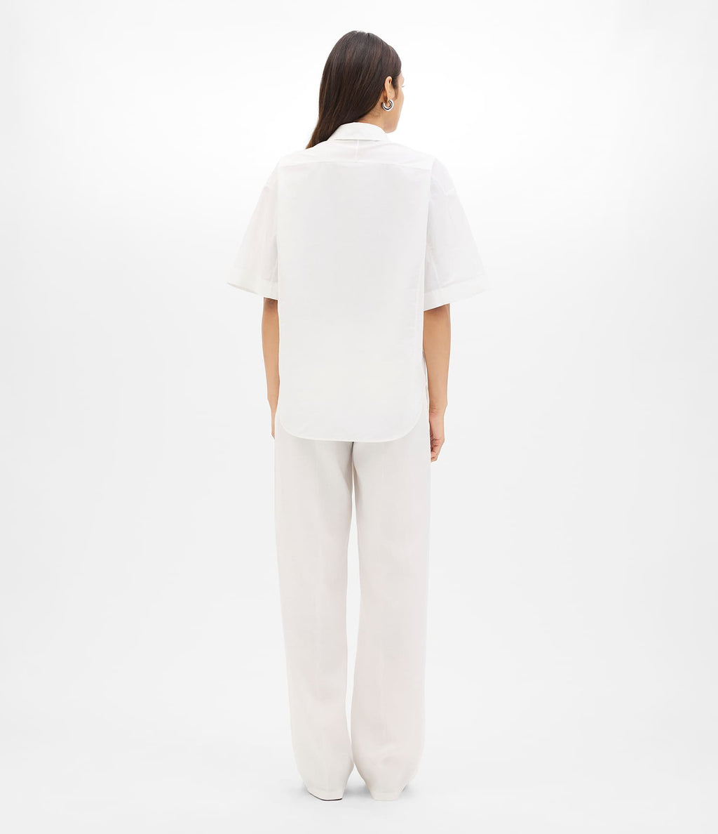 Poplin Short Sleeve Shirt | White