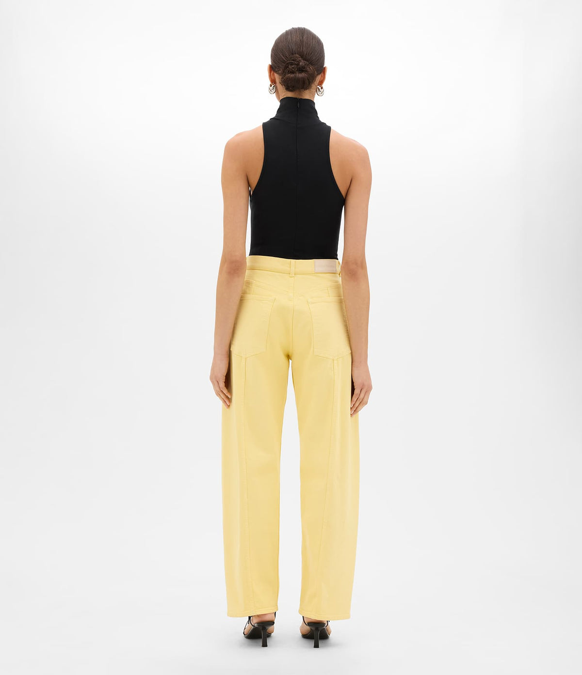 Curved Denim Pant | Daffodil