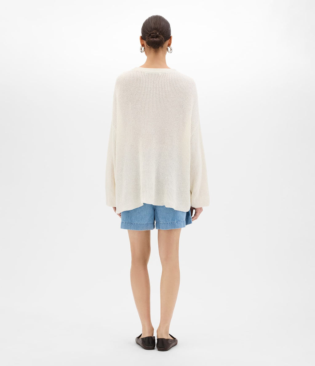 Chambray Drawcord Short | Light Blue Wash