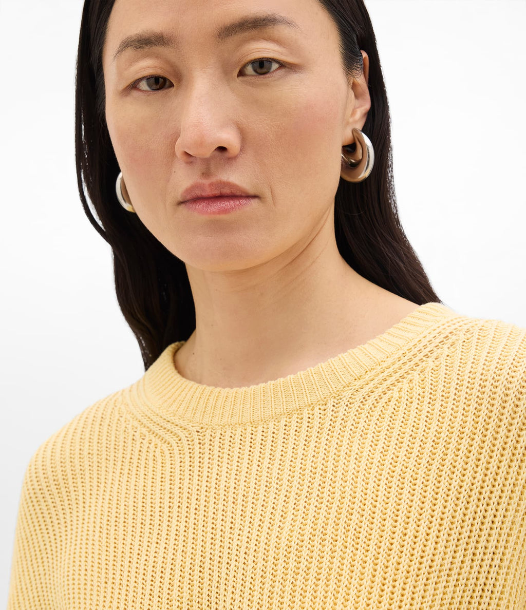 Draped Crew Knit | Sun